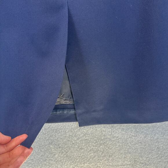 Vintage Pendleton Skirt Womens Size 10 Blue 100% Virgin Wool Straight Zipper - Picture 7 of 13